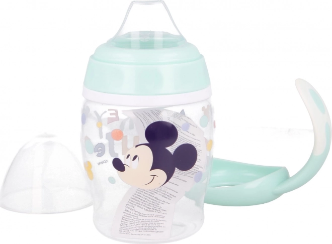 STOR Bekertje met handvatten en siliconen tuit 270ml Mickey Mouse