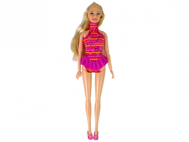 Poppen set met roze waterscooter