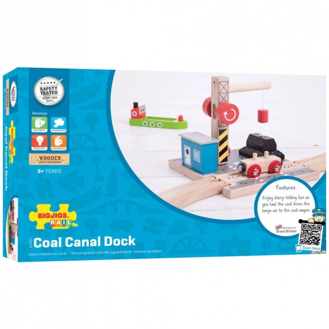 Bigjigs Rail Kolendok met Kraan