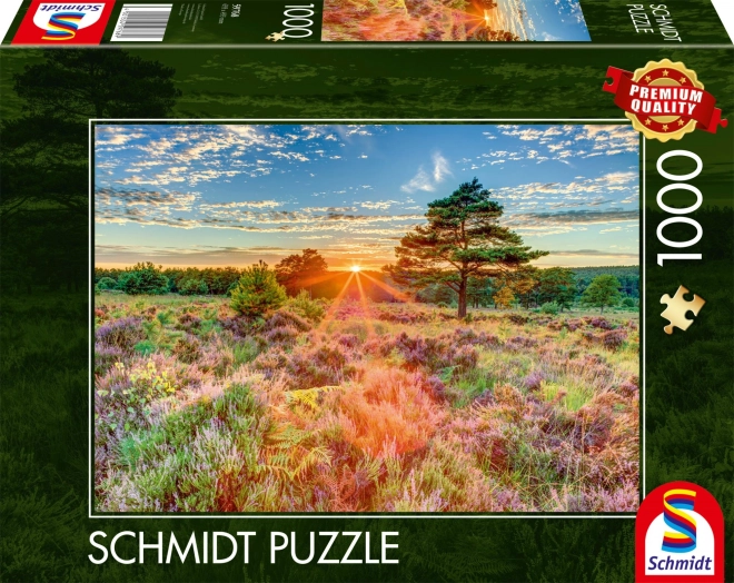 Puzzel Zonsondergang op de Hei