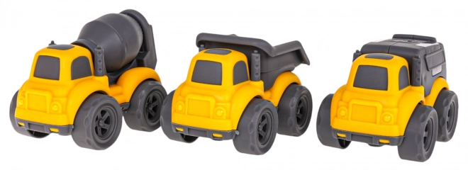 Set van drie constructievoertuigen