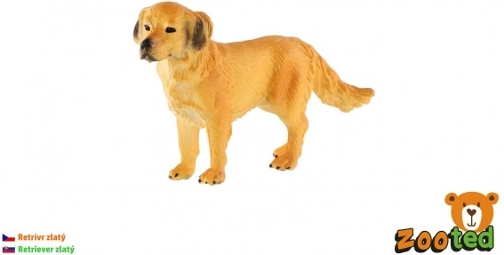 Plastic figuurtje golden retriever 10 cm