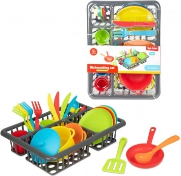Kunststof keukenset servies voor kinderen, 27 stuks