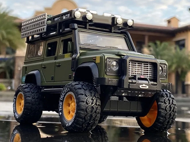 Metalen terreinwagen met geluid en LED-lichten