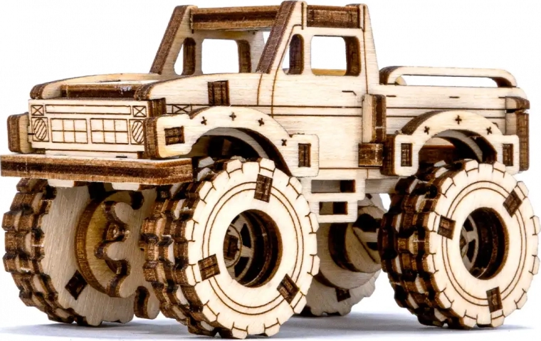 Realistische details van de monstertruck