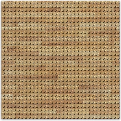 Design-bouwplaat - hout 25,5 x 25,5 cm