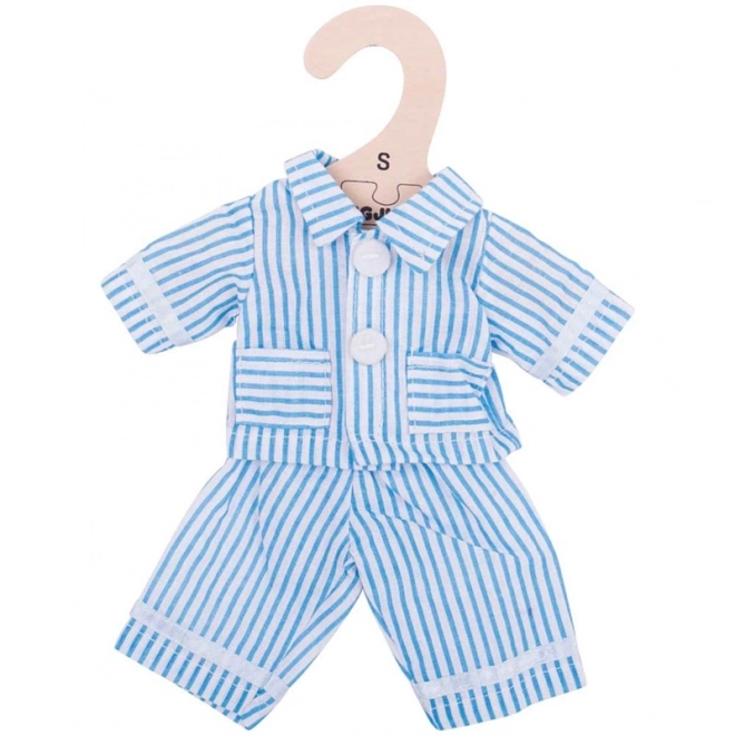 Bigjigs Toys Blauwe pyjama voor pop 28 cm