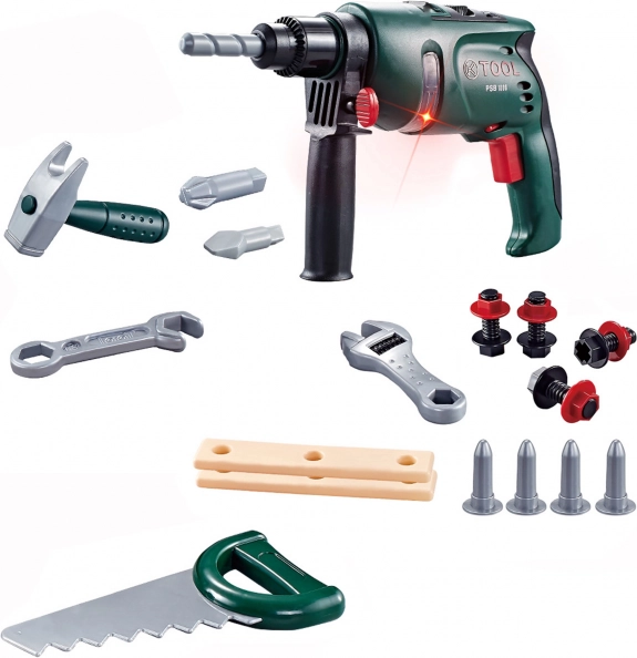kinder gereedschapsset met accuboormachine en accessoires