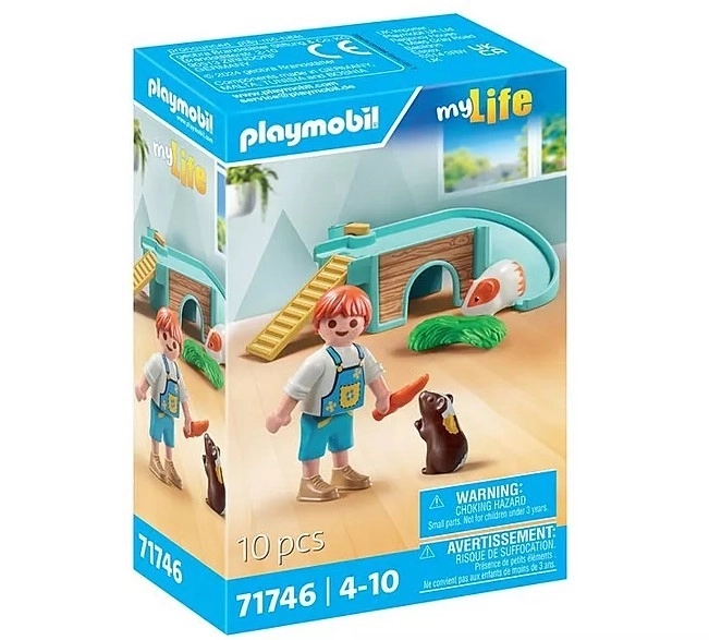 Set met figuren My Life jongen met cavia's