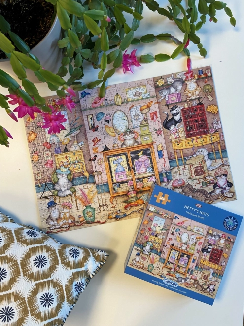 GIBSONS Puzzel Hoeden van Hetty 500 stukjes