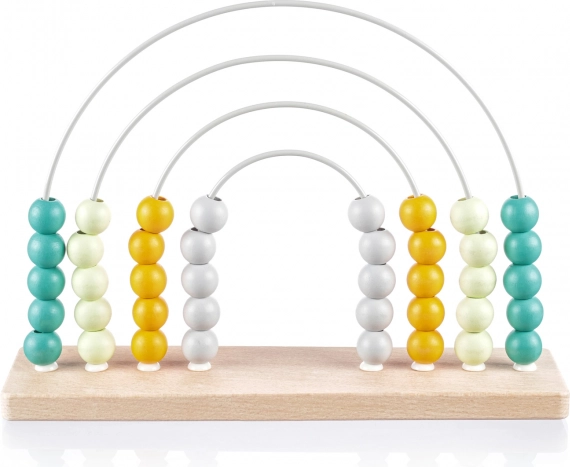 Houten telraam in regenboogvorm voor kinderen