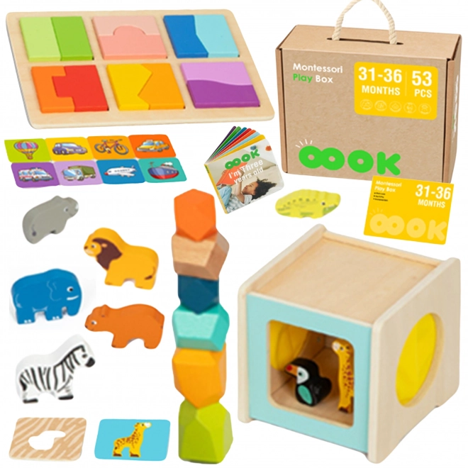 Educatieve Montessori box voor kinderen van 31-36 maanden