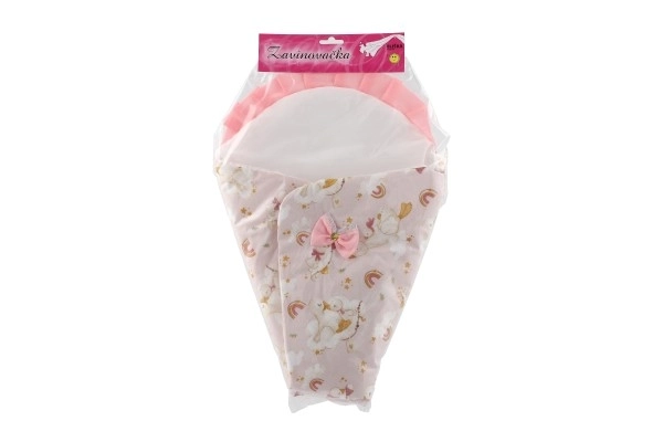Inbakerdoek voor pop in wieg 45 cm