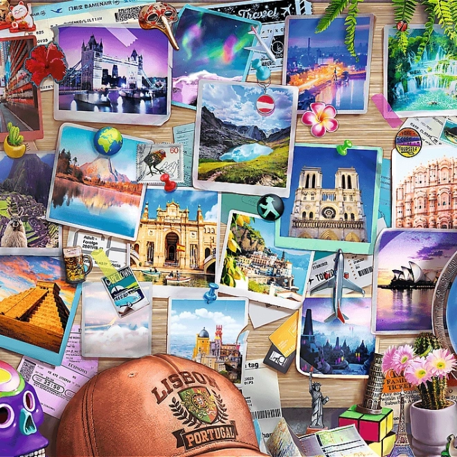 Puzzel TREFL Premium Plus Theetijd: Herinneringen van Reizen 500 Stuks