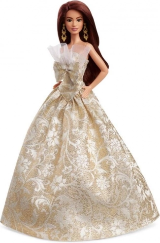 Barbie kerst pop brunette 2025