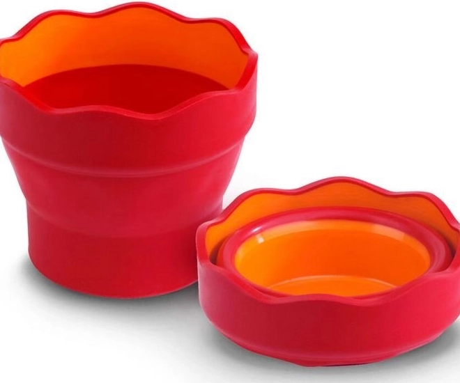 Waterbeker Faber-Castell Clic&Go rood