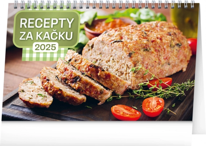 NOTIQUE Bureaukalender Recepten voor een Prikje 2025, 23,1 x 14,5 cm