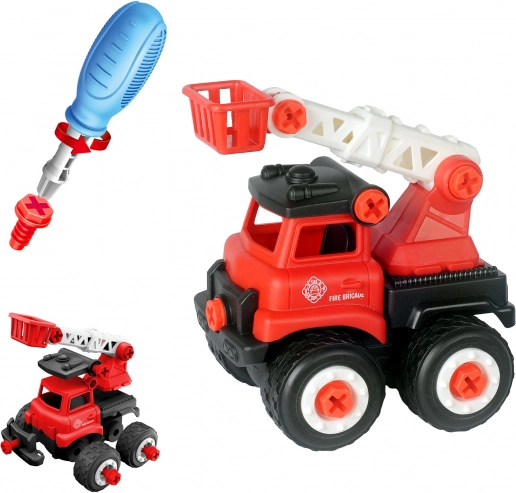 Schroefbaar brandweerauto 13 cm