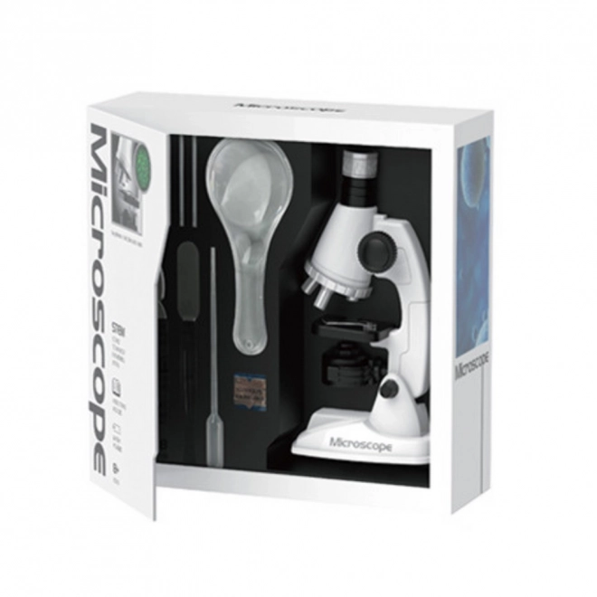 Educatieve microscoop voor kinderen met accessoires wit