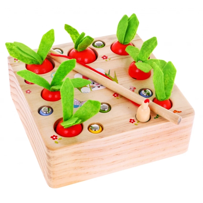 Houten geheugenspel Wortel