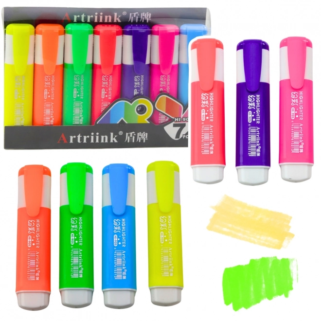 Set van 7 neonmarkers