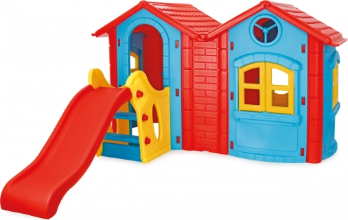 Woopie kinderspeelplaats huisje met glijbaan 123 cm