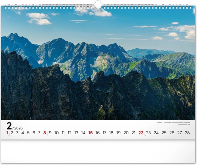 Muurkalender Magische Tatra 2026