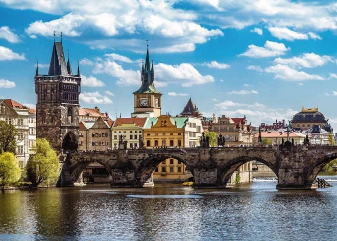 Praag – uitzicht op de Karelsbrug, puzzel 1000 stukjes