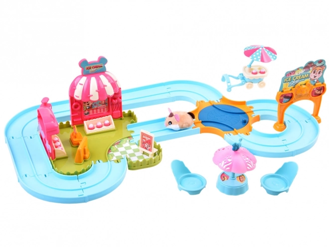 Interactieve hamsterspeelbaan - accessoire voor ijssalon ZA3989