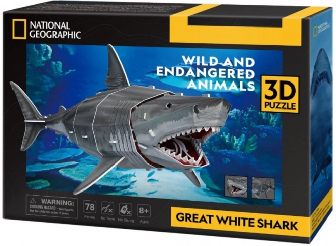 3D-puzzel 78 stukjes Witte Haai