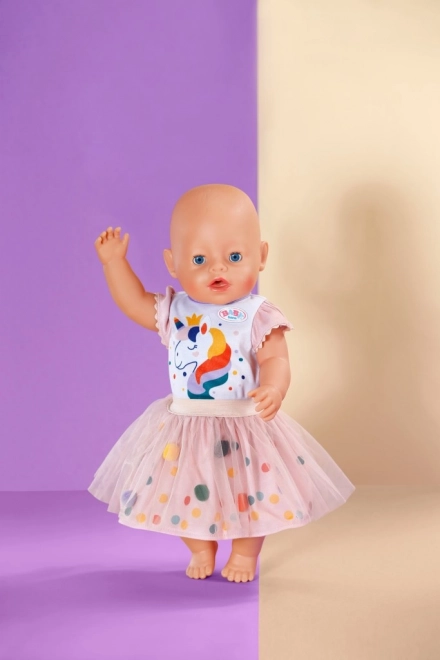 Baby Born eenhoorn tutu jurkjes voor poppen