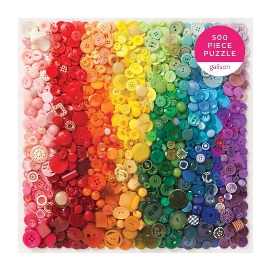 Puzzel regenboog knopen 500 stukjes