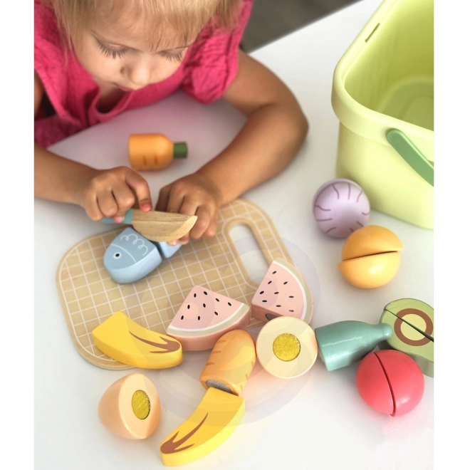 Houten snijset voor voedsel Tooky Toy