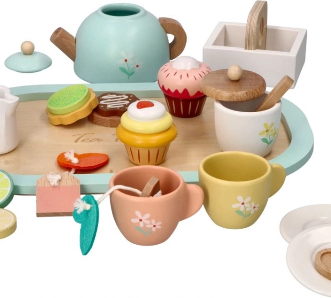 Pastelkleurige theeset Lelin