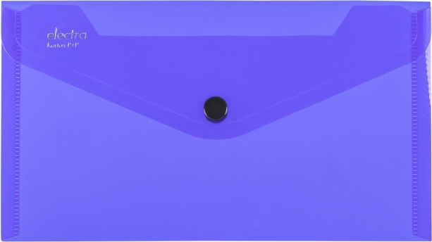 Mapje met drukknoop donkerblauw