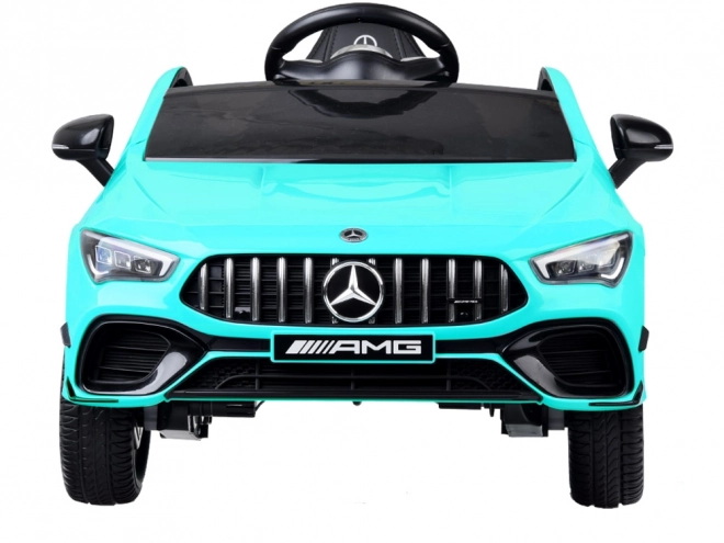 Elektrische kinderauto Mercedes AMG CLA 45s met schommelfunctie – Blauw