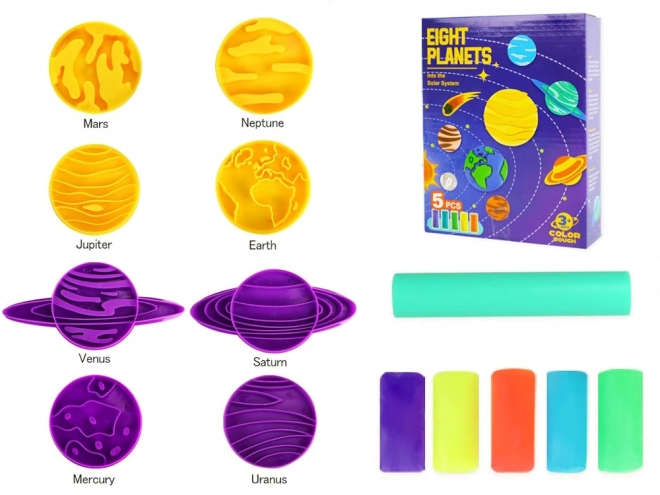 Educatieve klei set Planeten Zonnestelsel