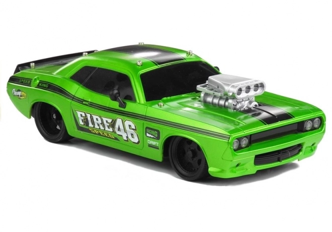 Groene op afstand bestuurbare auto 1:16 R/C