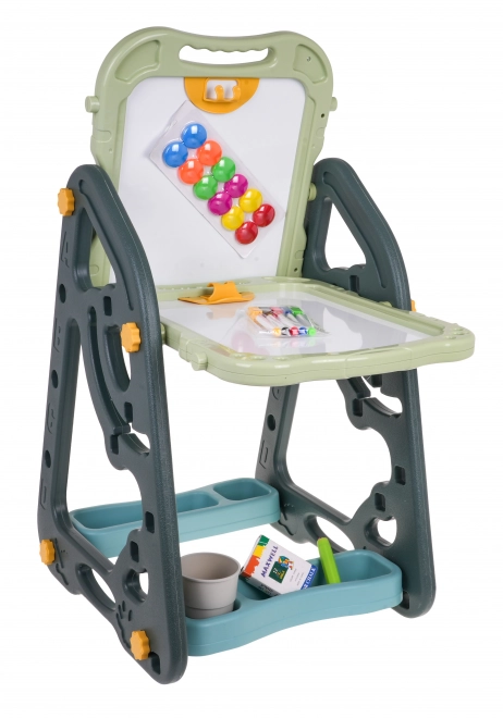 Multifunctioneel bord voor kinderen 3+ met magnetisch bord en stoeltje