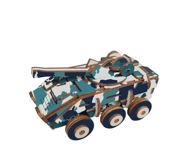 Houten 3D puzzel Gepantserd voertuig