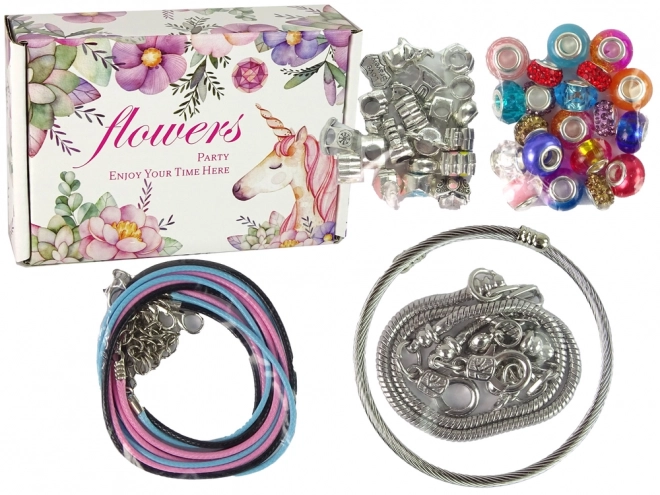 Set voor het maken van sieraden met kralen en armbanden