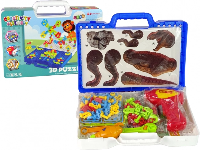 Constructieset 3D DIY dinosaurussen