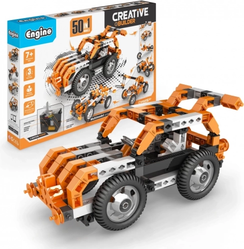 bouwset Engino Creative Builder 50-in-1 met motor