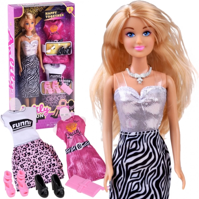 Anlily modieuze pop met kleding en accessoires