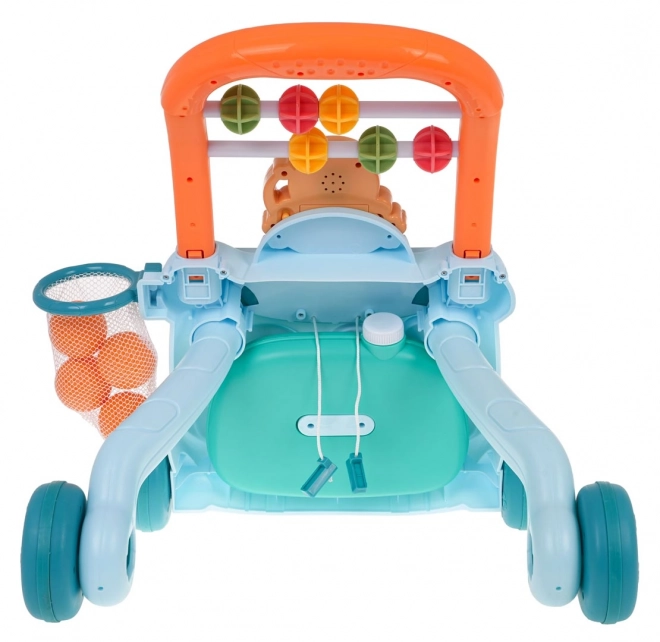 Multifunctionele looptrainer met accessoires blauw
