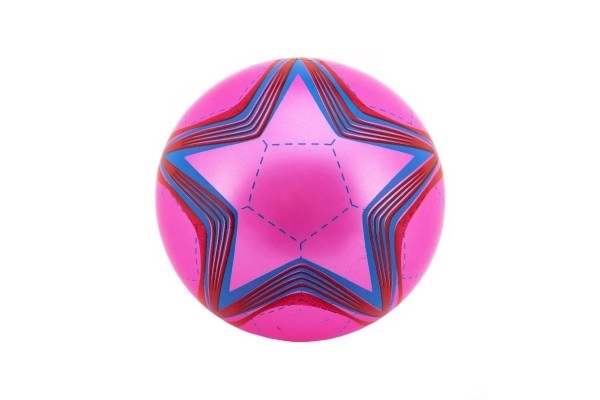 Gekleurde niet-opgeblazen rubberen bal in net - 23 cm