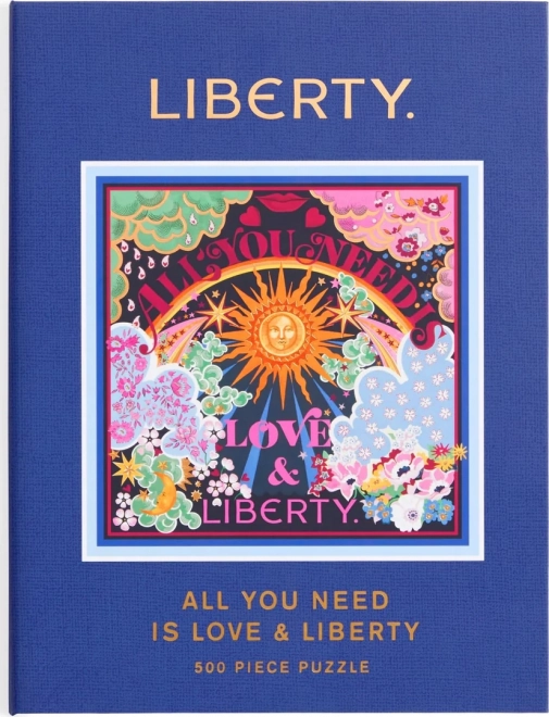Vierkante puzzel GALISON Liberty: Alles wat je nodig hebt is liefde 500 stukjes