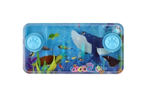 Water spel puzzel 11x6cm plastic zee wereld 4 soorten 24st in doos