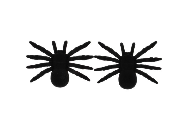 Kleine spinnen 2 stuks pluche carnaval