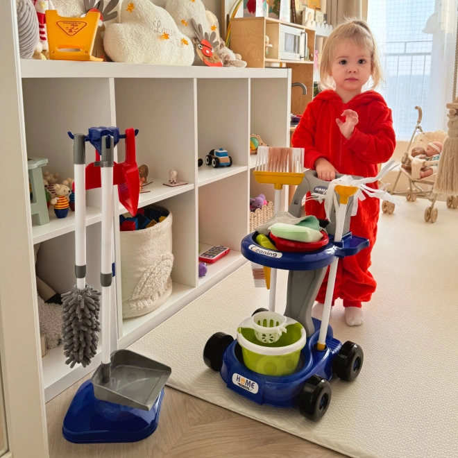 Schoonmaak Trolley XXL 3in1 voor kinderen 29 st Blauw